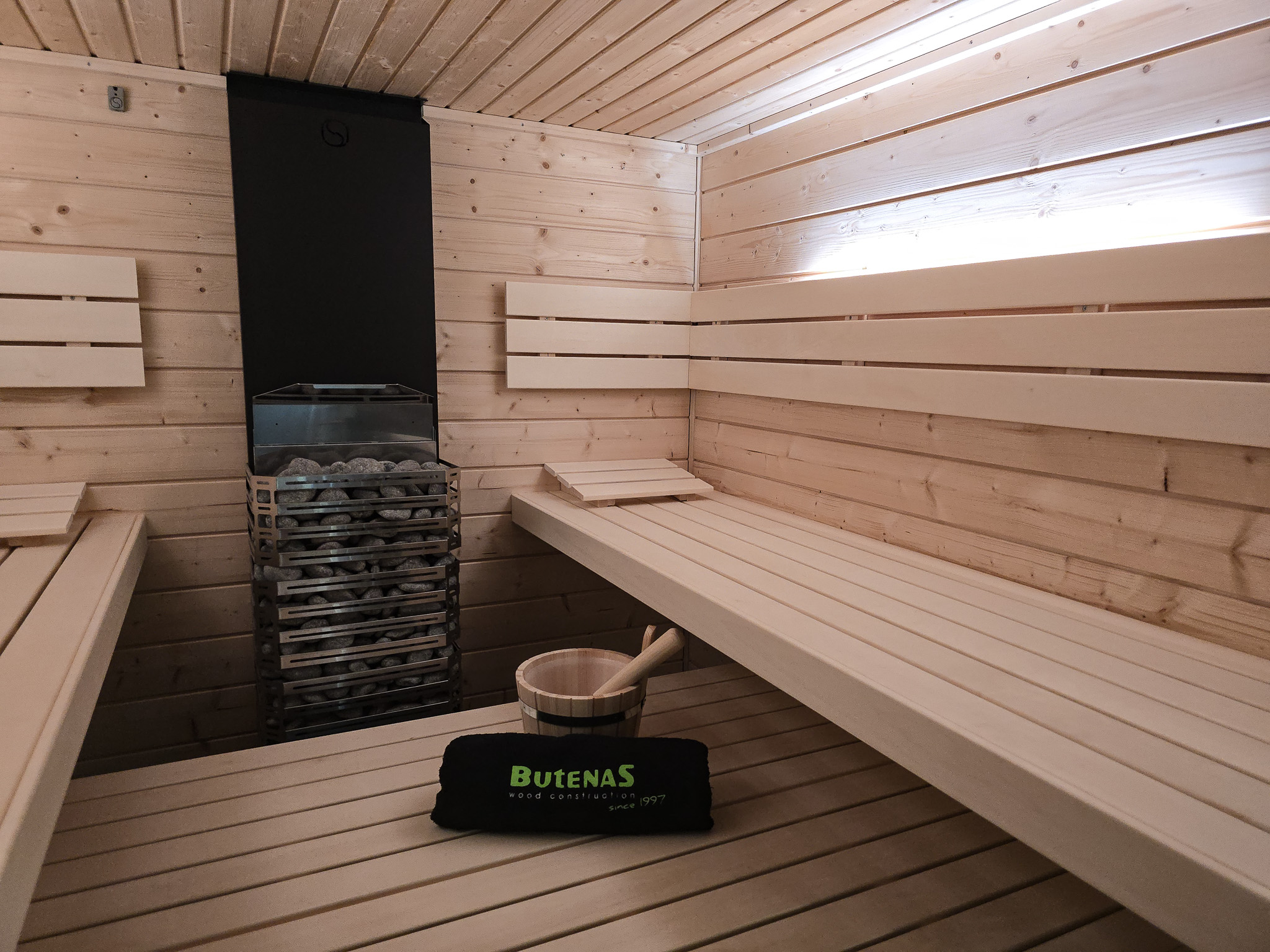 Saunum Experience 9 kW Saunaofen Set mit Leil 1.1 Plus