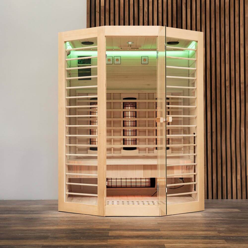 Infrarotsauna Redsun XL Deluxe Vollspektrumstrahler 155 x 120 x 190 cm