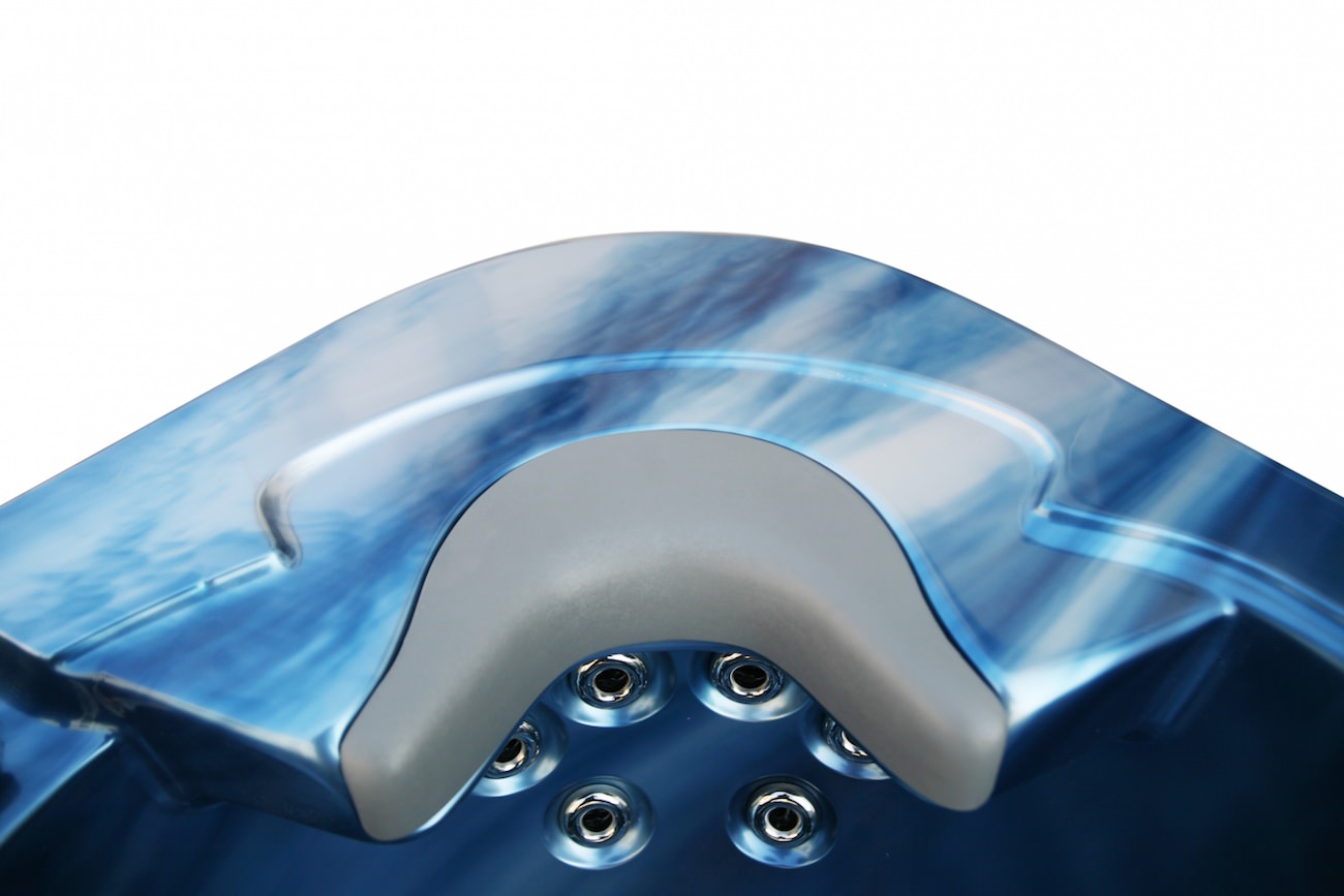 American Outdoor-Whirlpool Torina ozean blau - grau / 215 x 215
