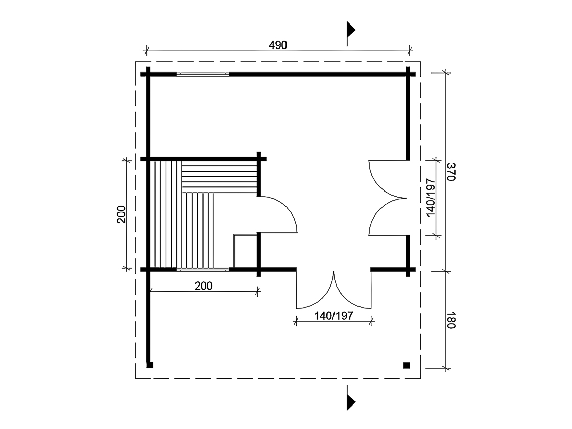 Zahradní sauna – saunový srub MODULAR