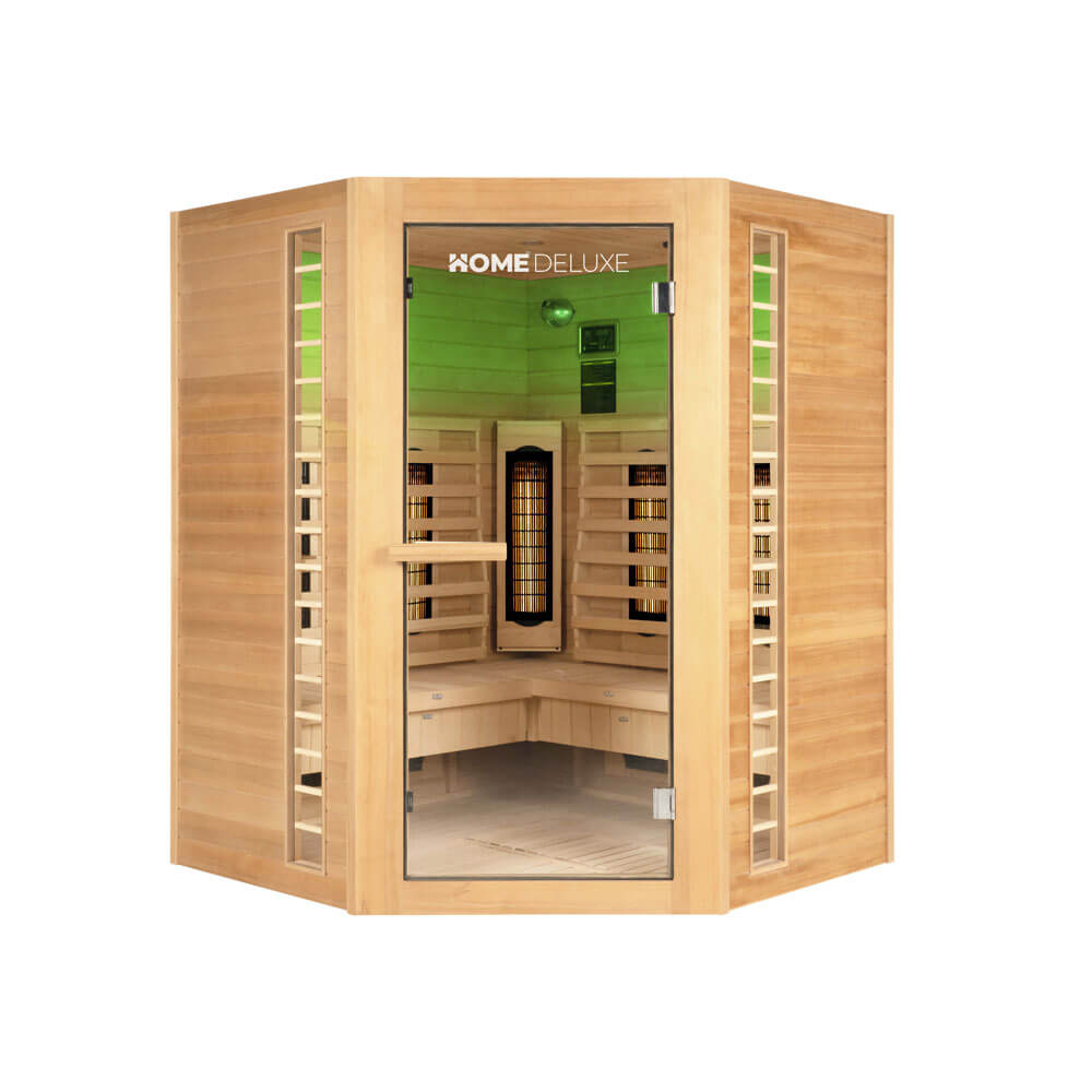 Sauna infrarouge Redsun XXL Deluxe émetteurs à spectre complet / 150 x 150 x 190