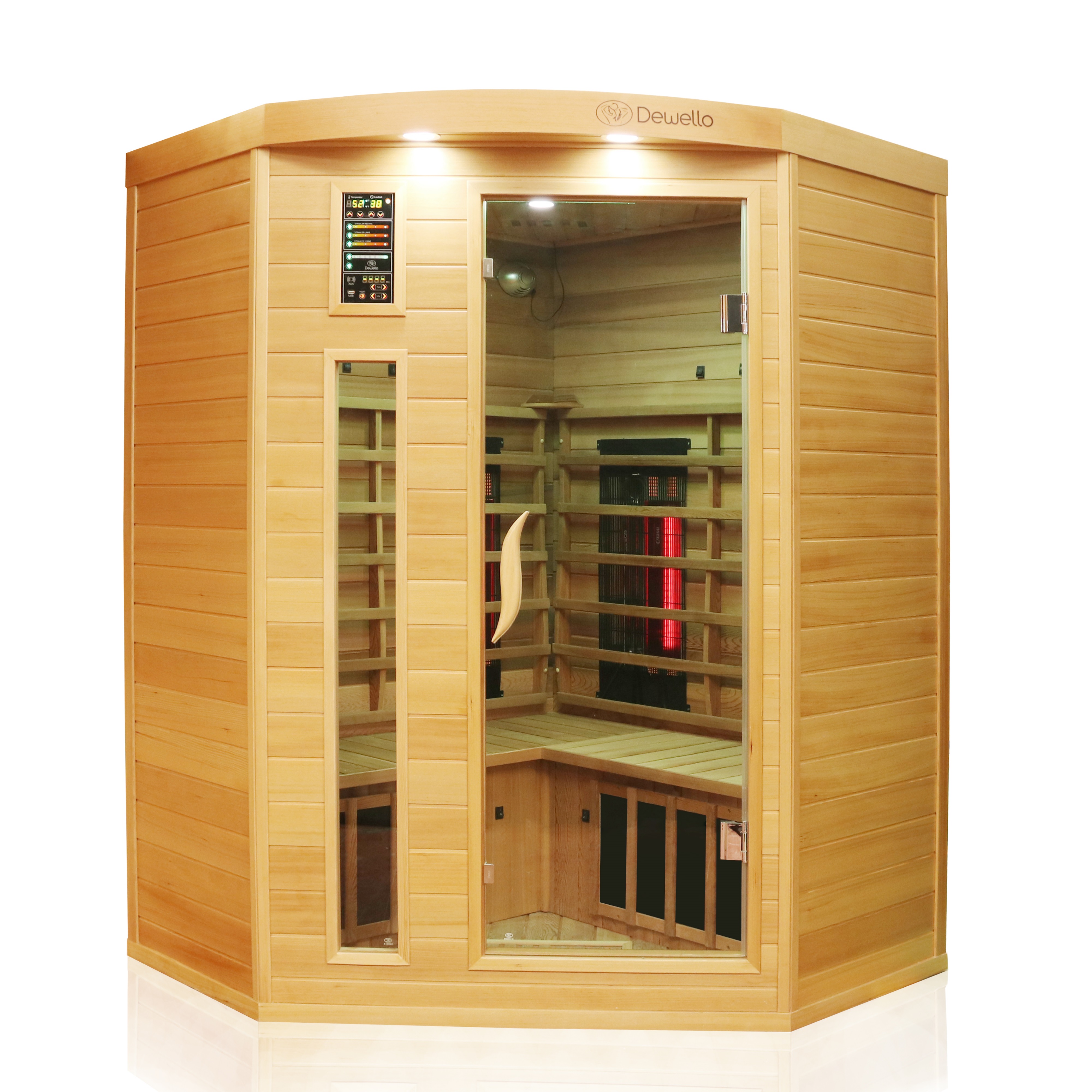 1JiO1sxoSWNO80 Infrarotkabine Lakefield Pro Hemlock/Zeder 140 x 140
