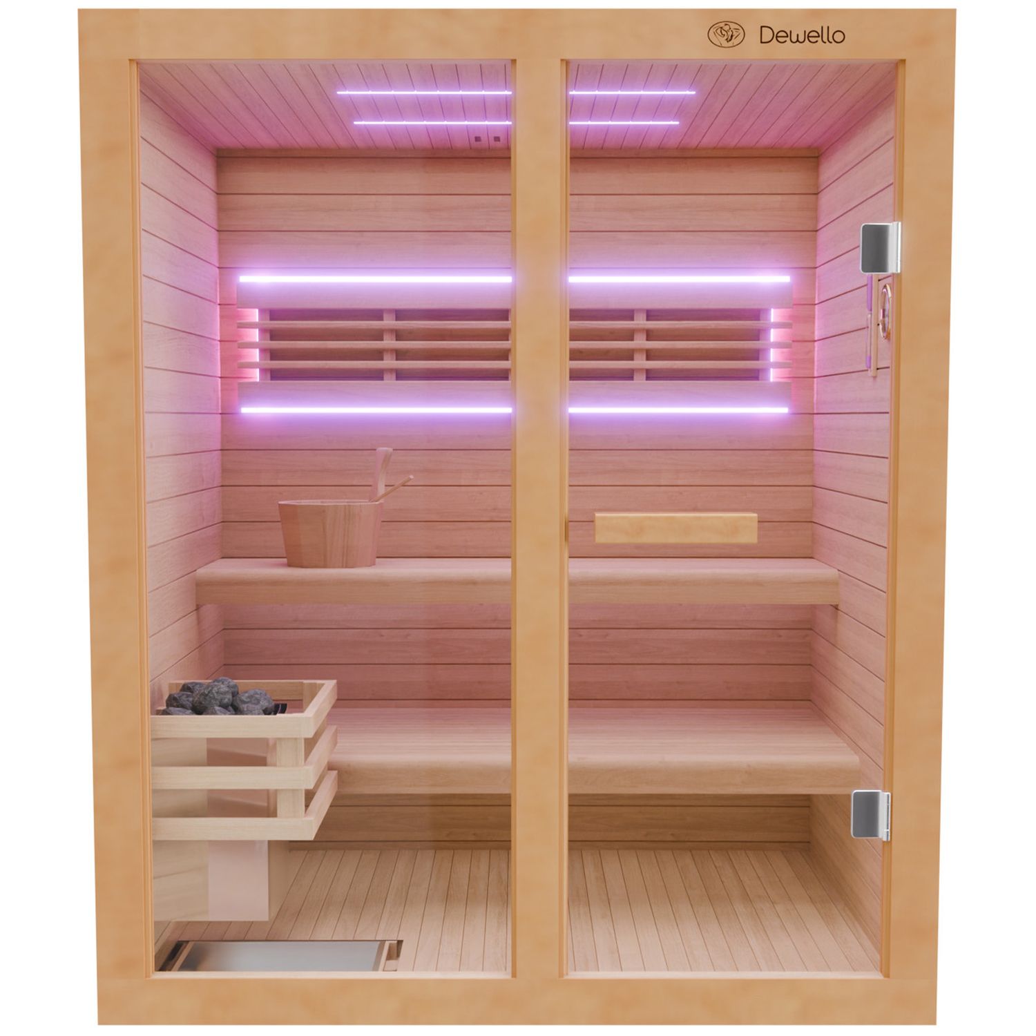 Finnische Sauna Tofino 160cm x150cm inkl. Ofen Finnische Sauna Tofino 160cm x150cm inkl. Ofen