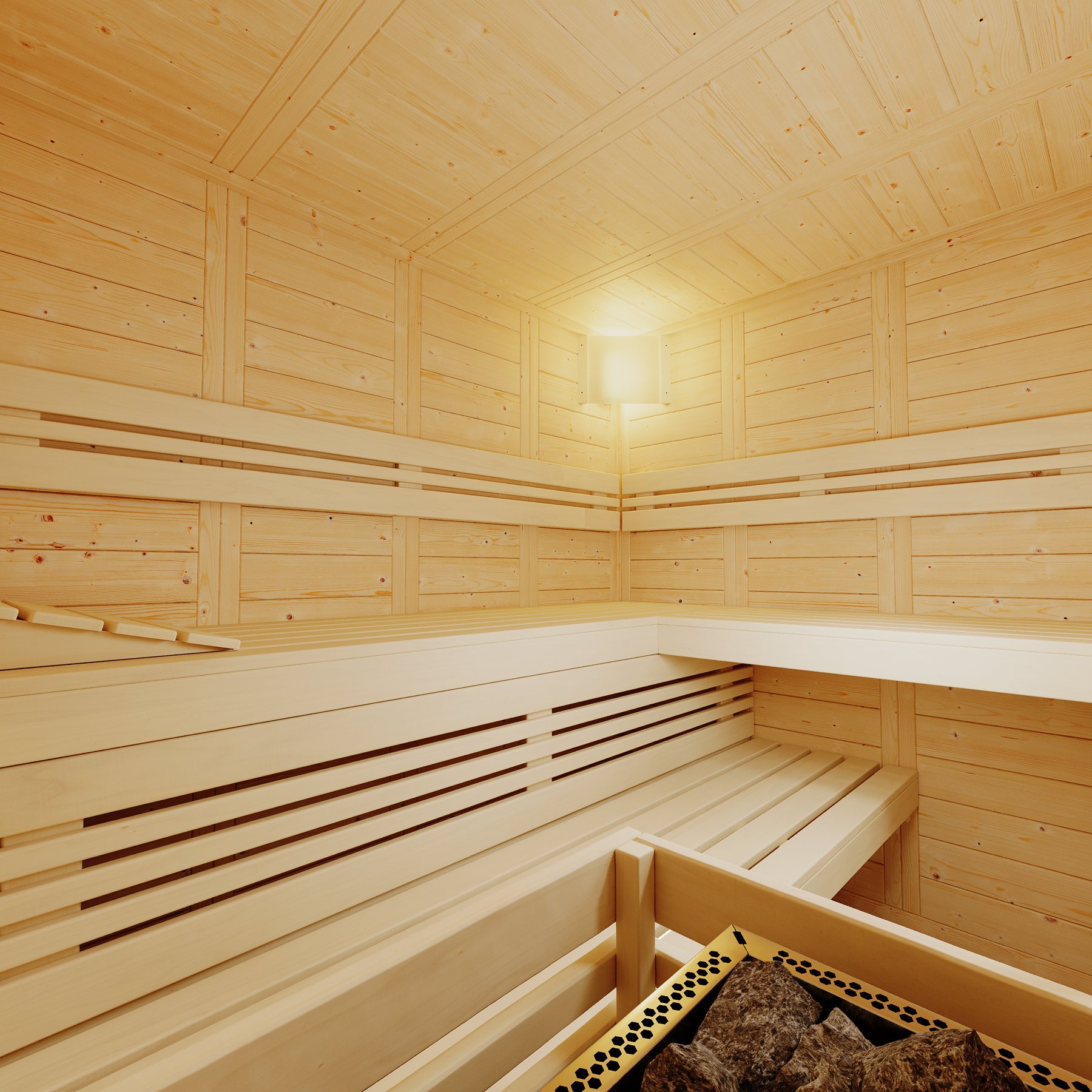 Infraworld Massivholzsauna Solido 210 – Ansicht 2