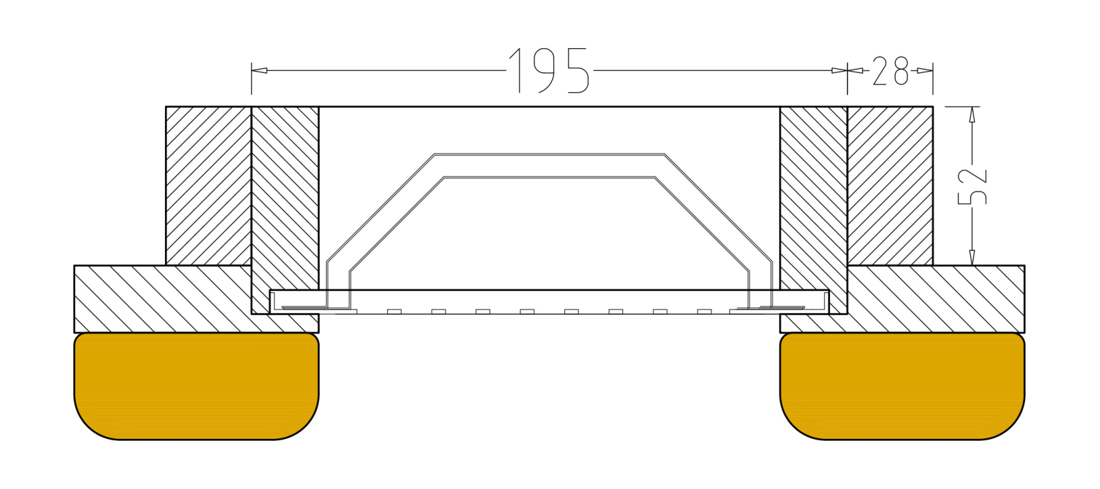Infraworld Holzrahmen für VITALlight-IPX4-Strahler, Wandmontage, Linde