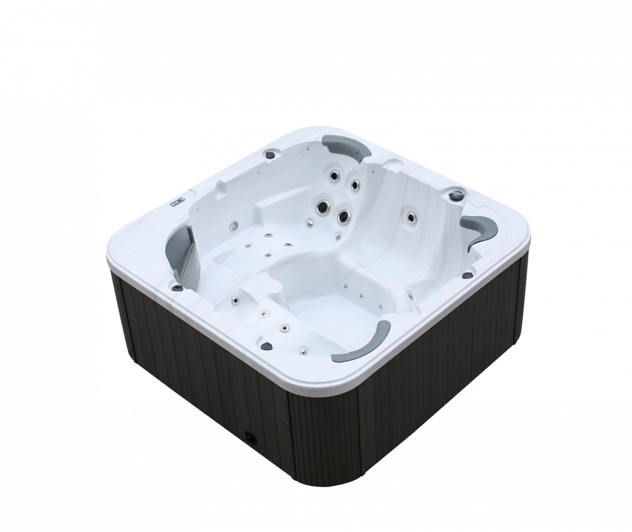 id-03-sterling-silver Outdoor Whirlpool Torina silber / grau 215 x 215 cm