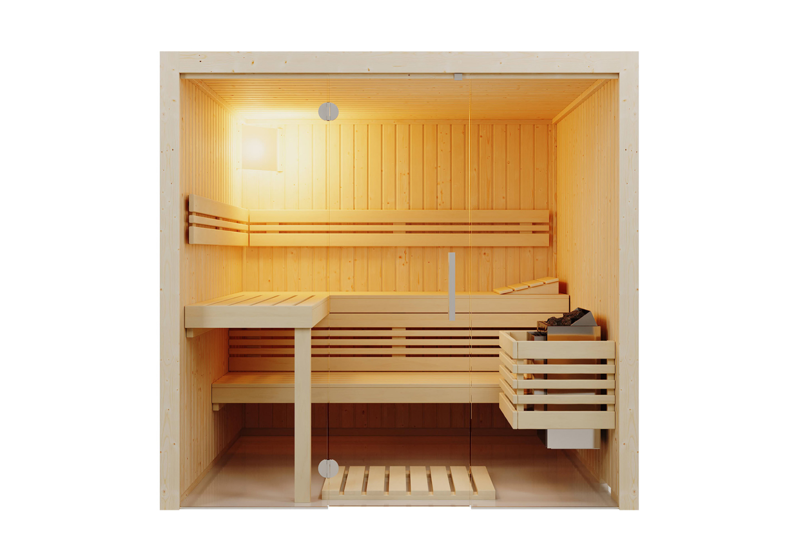 Infraworld Sauna Panorama 208 Fichte – Ansicht 3