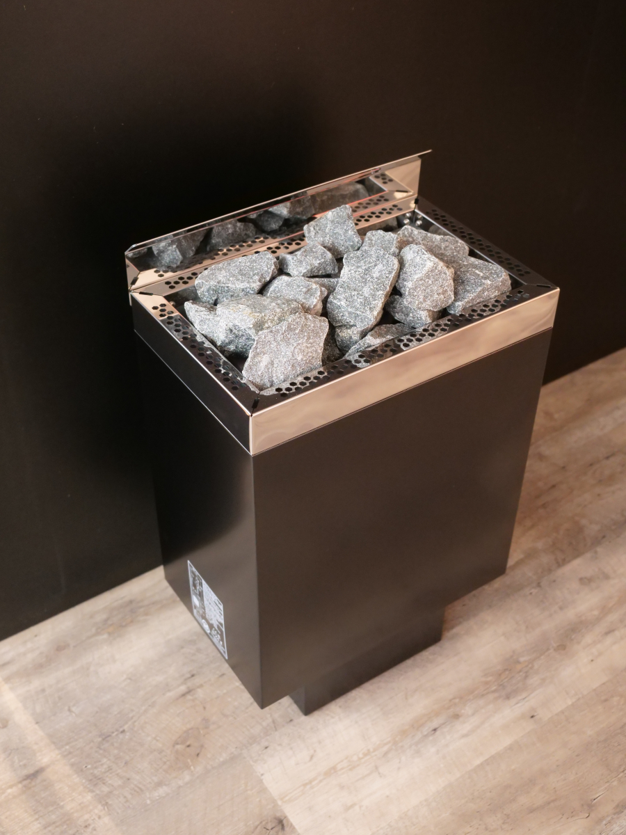 Infraworld Saunaofen Sparta Wall 8 kW, Wandausführung, Schwarz