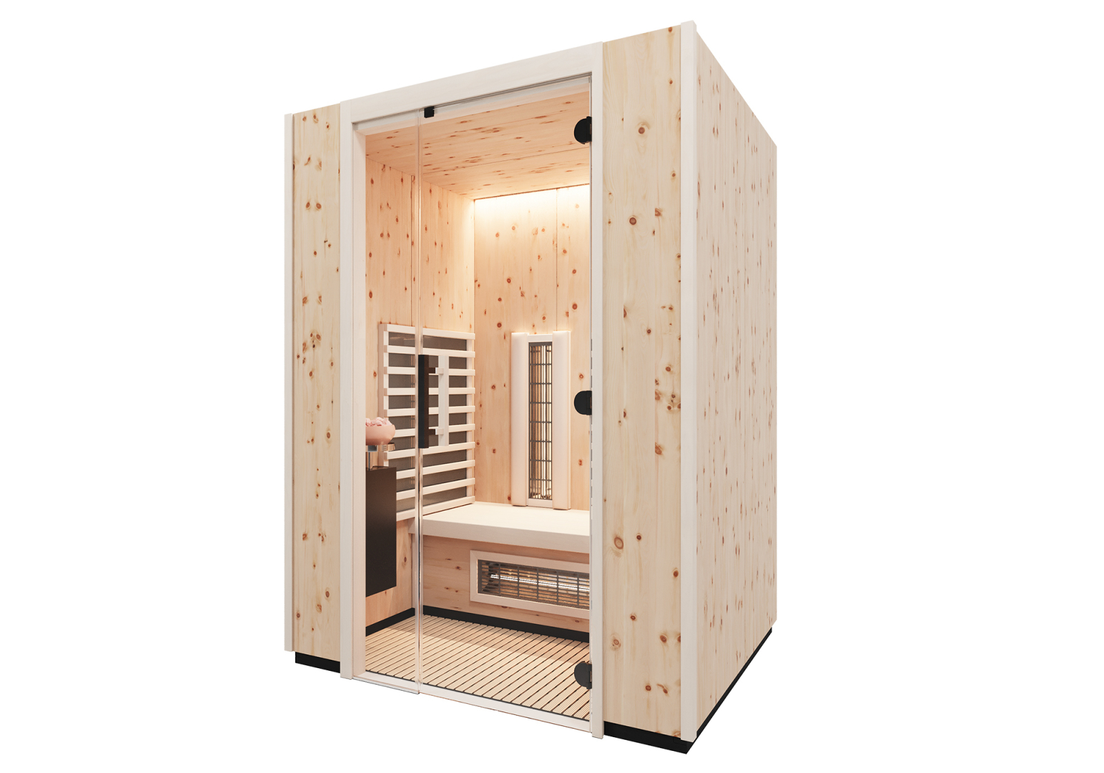 Cabine infrarouge Infraworld TrioSol Prima 2, set d'accessoires inclus
