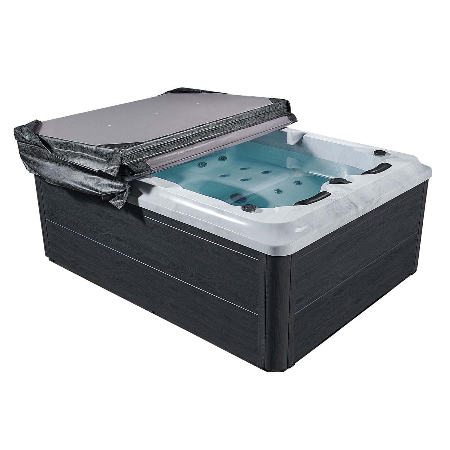 Outdoor-Whirlpool Oasis inkl. Abdeckung (ohne Treppe)