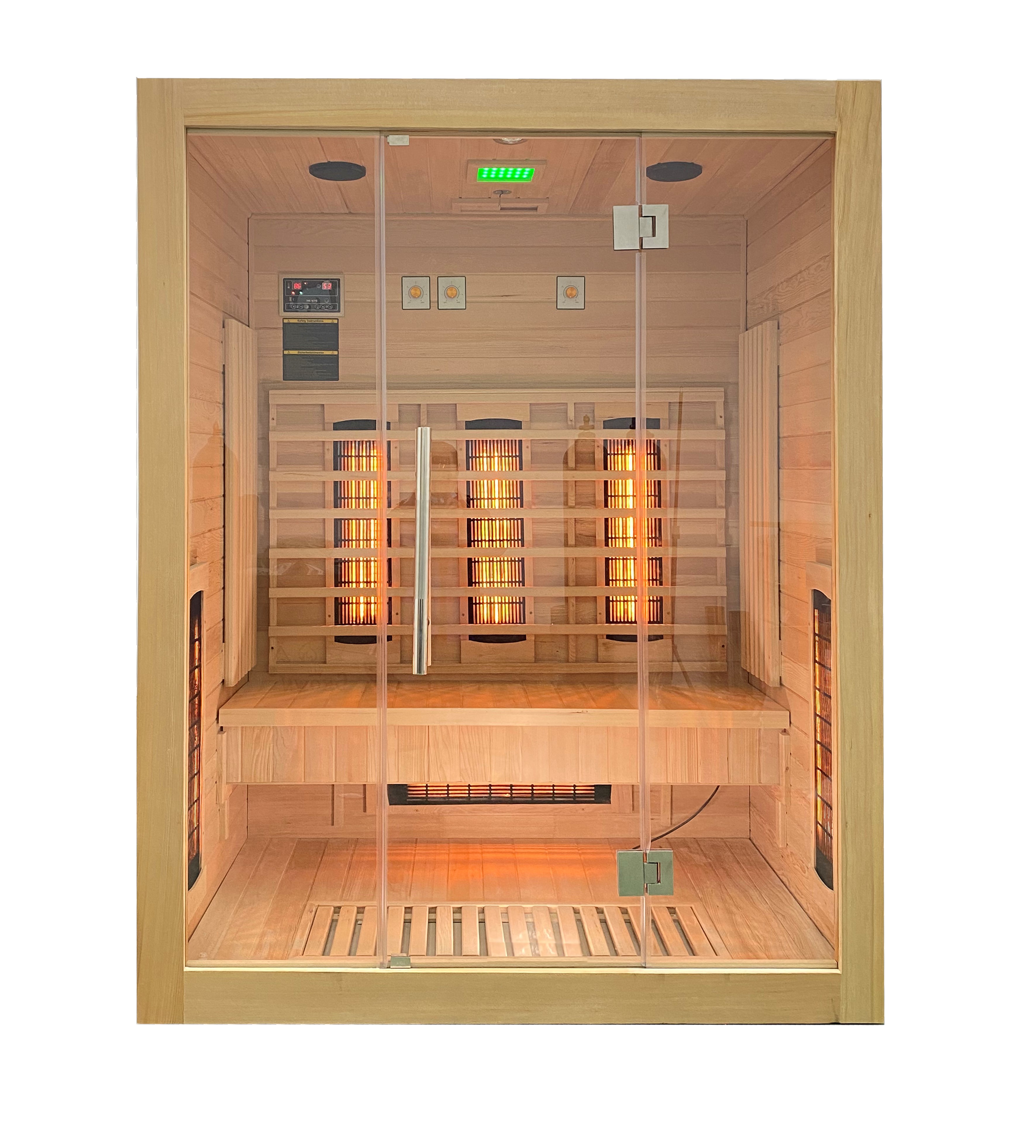 Infrarotkabine New York aus Hemlockholz / 150x120x190cm Infrarotkabine New York aus Hemlockholz / 150x120x190cm