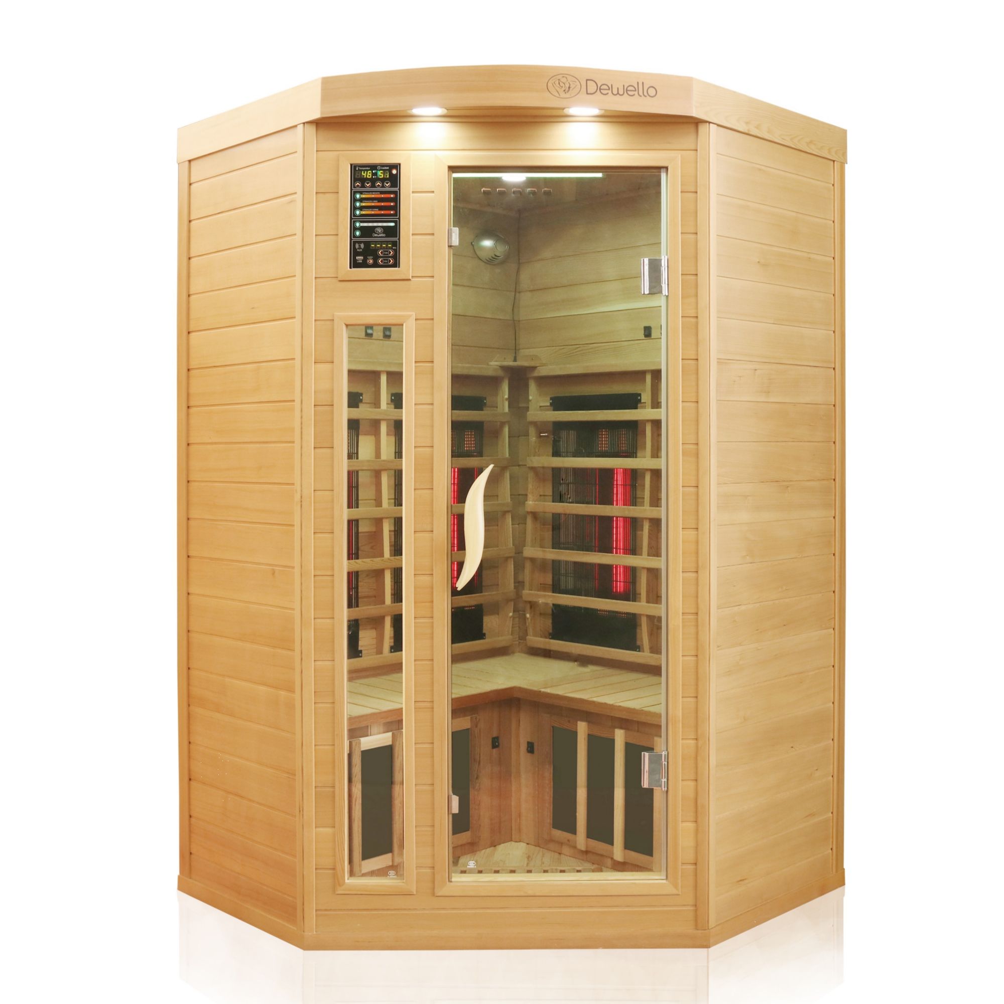 3vbpRKvFIza4Ft Infrarotkabine Lakefield Pro Hemlock/Zeder 120 x 120
