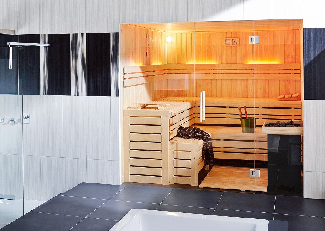Cabine de sauna exclusive Clear