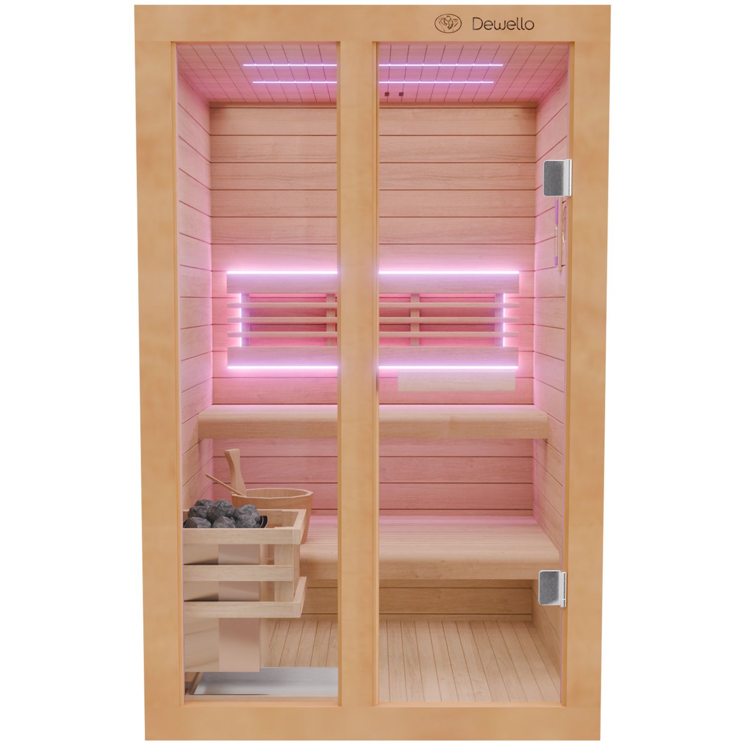 Sauna Tofino 120cm x140 cm, mit Ofen Sauna Tofino 120cm x140 cm, mit Ofen