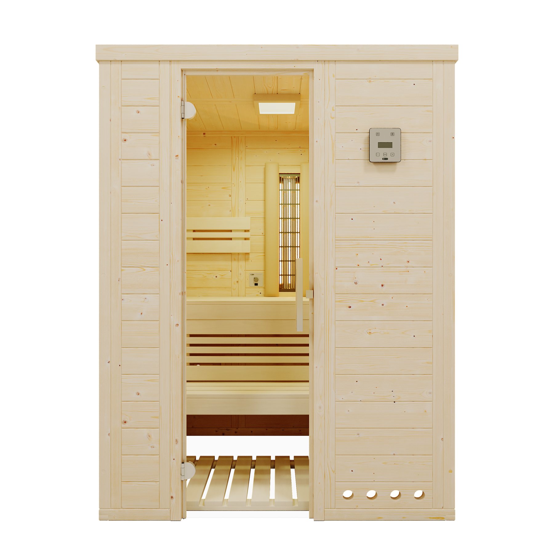 Infraworld Kombisauna Vitalis 150 Complete Set mit Ofen 3 kW