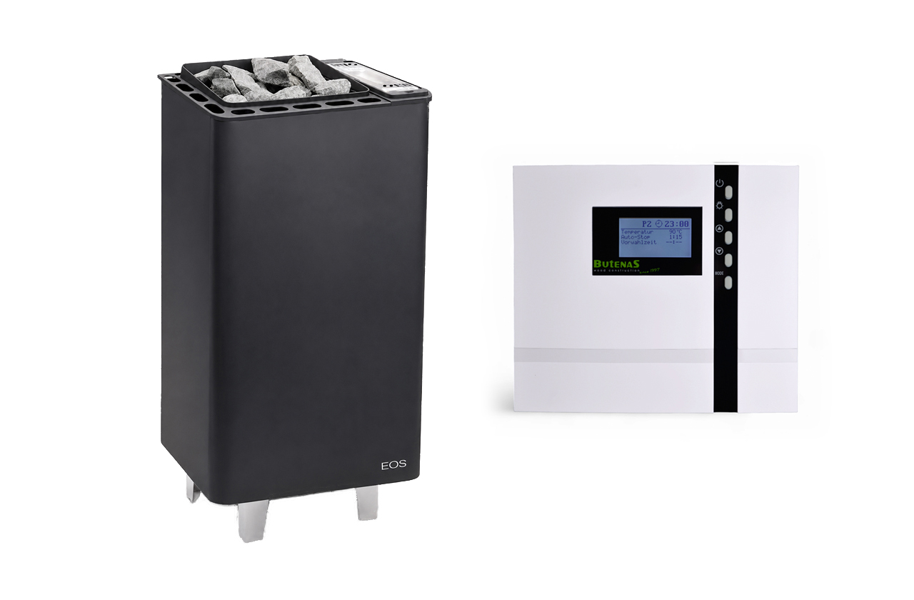 EOS Bi-O Thermat Saunaofen Set mit EOS Econ H2