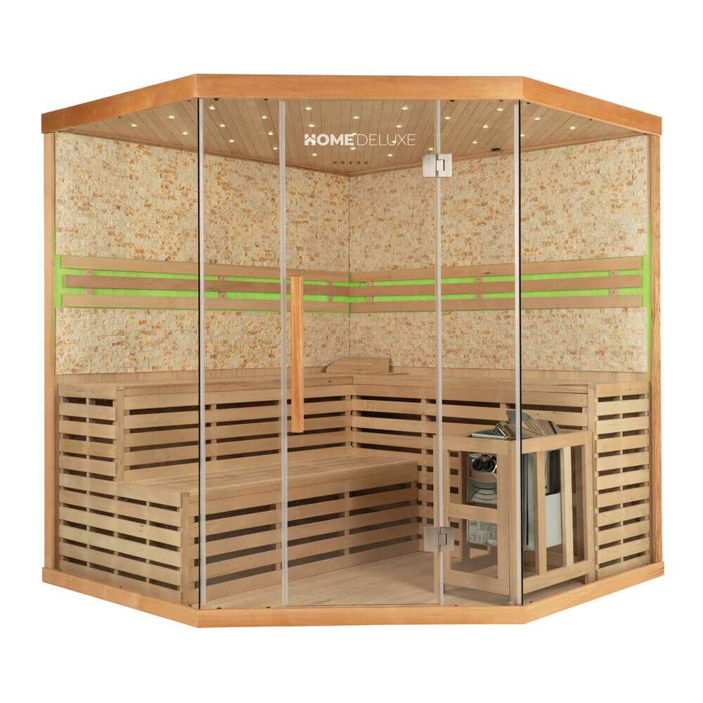 Sauna traditionnel Skyline XL BIG mur en pierre artificielle