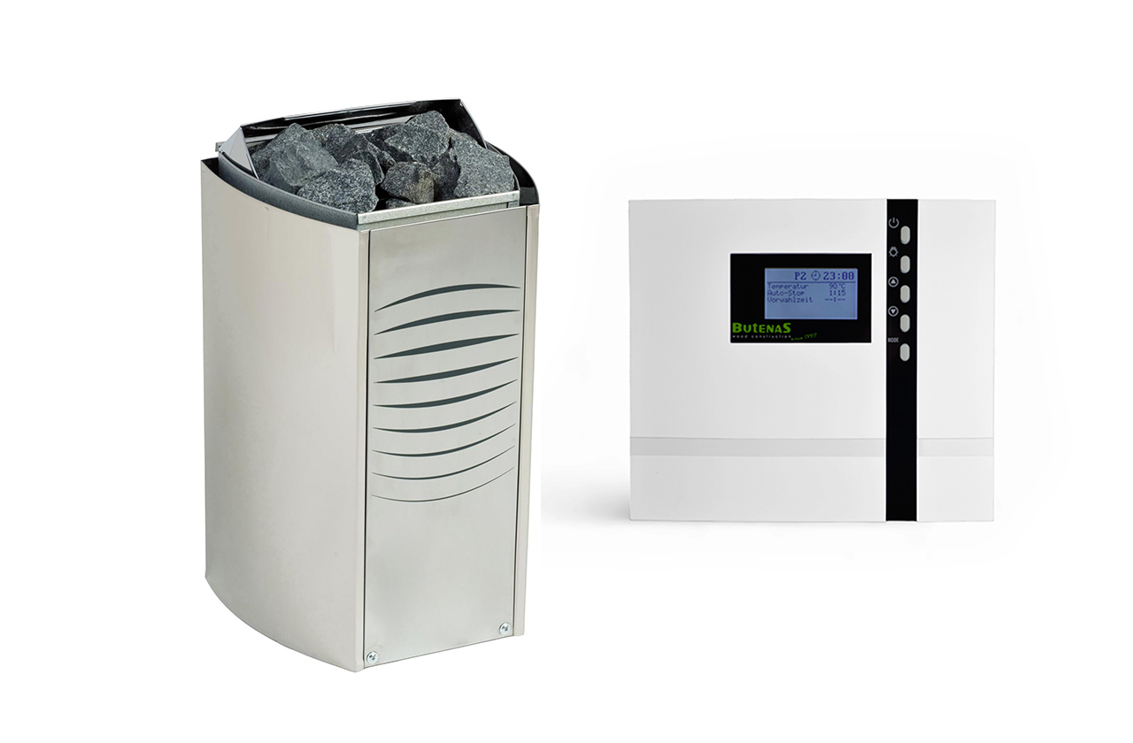 Harvia Vega Compact 3,5 kW Saunaofen Set mit EOS Econ D2
