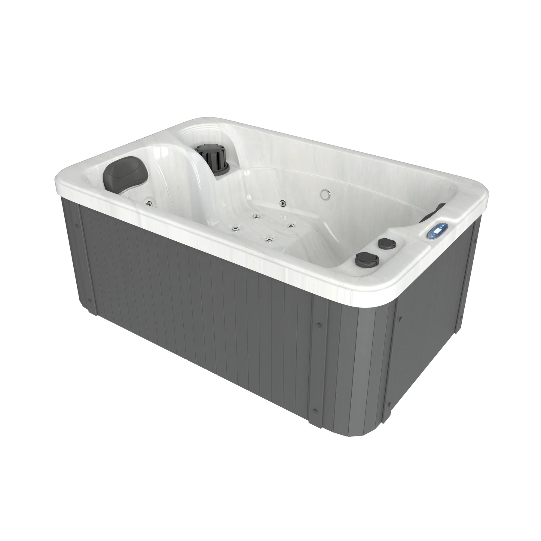 Outdoor Whirlpool Split White Marble inkl. Abdeckung 175x115x70 cm Outdoor Whirlpool Split White Marble inkl. Abdeckung 175x115x70 cm