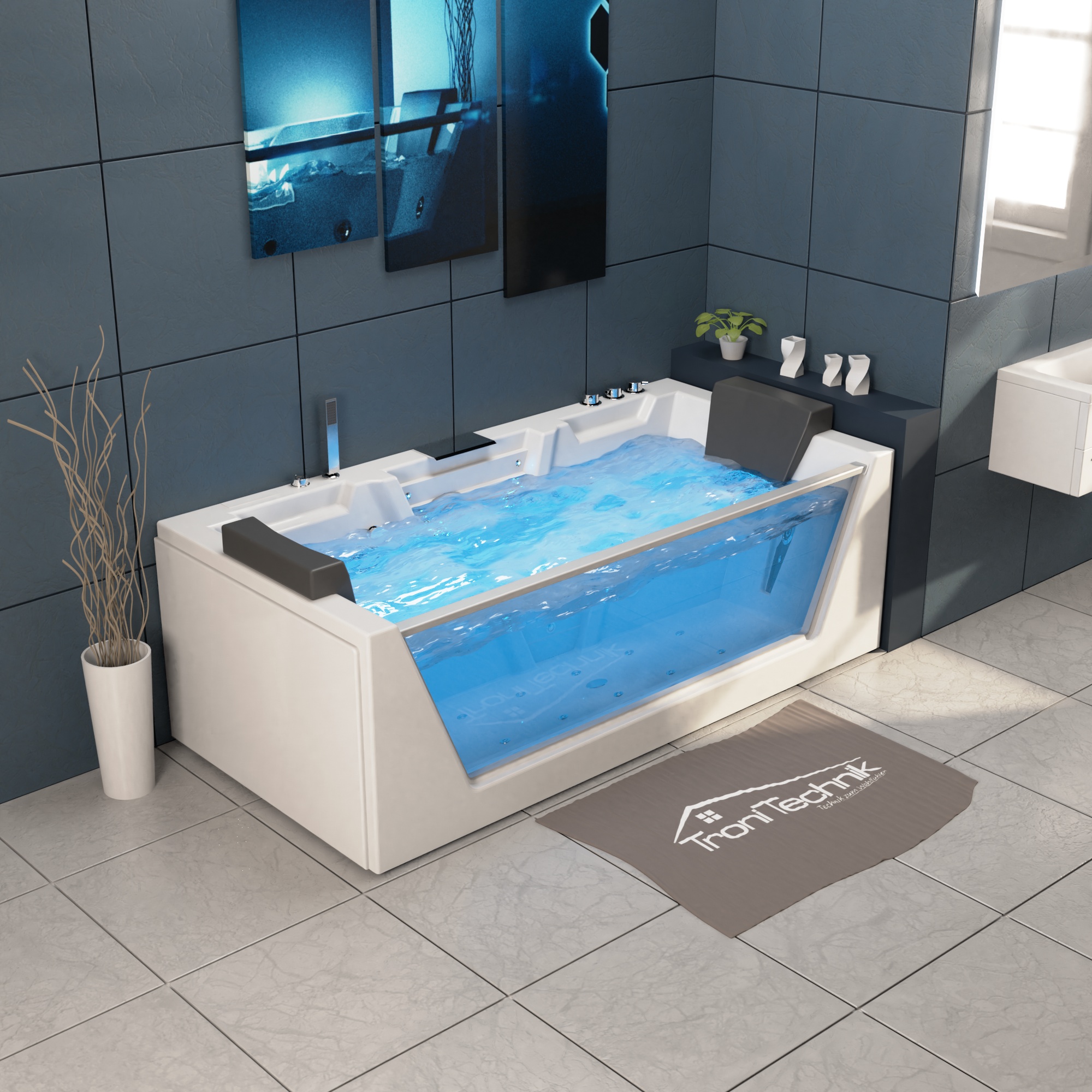 Mykonos-12 Whirlpool MYKONOS für den Innenbereich / 180 x 88