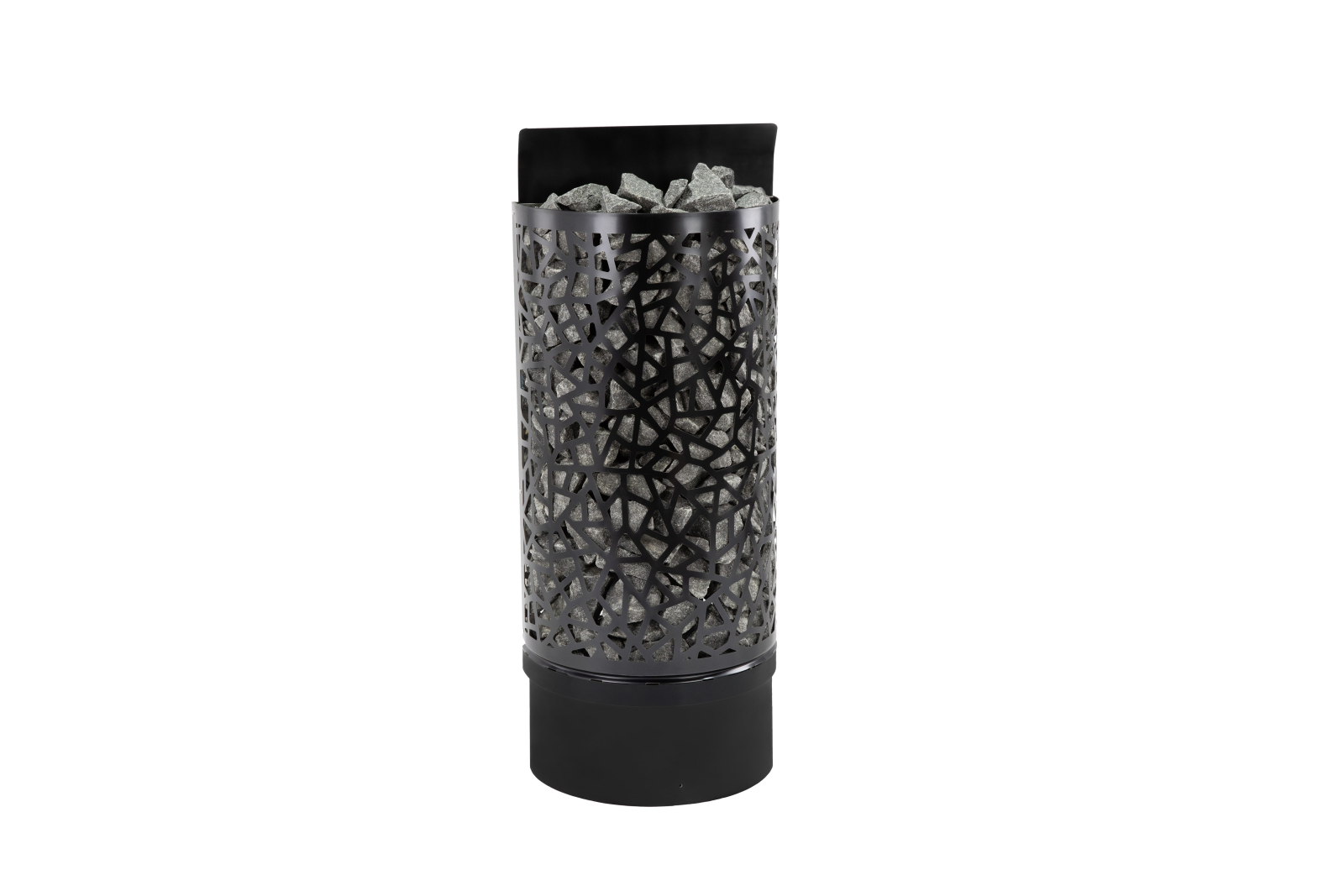 Infraworld Saunaofen Atlas Wall Black 9 kW, Wandausführung (halbrund), Schwarz