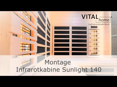 Vitalhome Sunlight 155 Ecke mit Dual-Heizsystem, aus Hemlockholz / 155 x 155 x 190