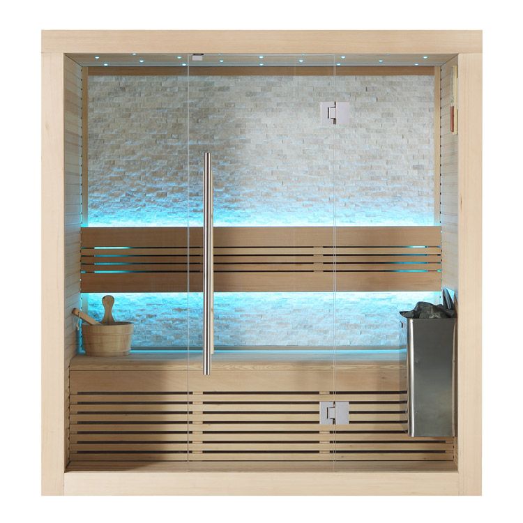 Kombisauna B1103A Hemlock 180x105 4.5kW TheWall Bi-O