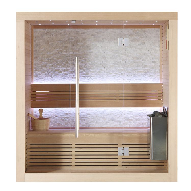 Kombisauna B1103A Hemlock 180x105 4.5kW TheWall Bi-O
