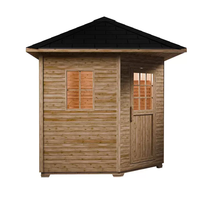Aussensauna Eldur inkl. Ofen, 200 x 200 cm