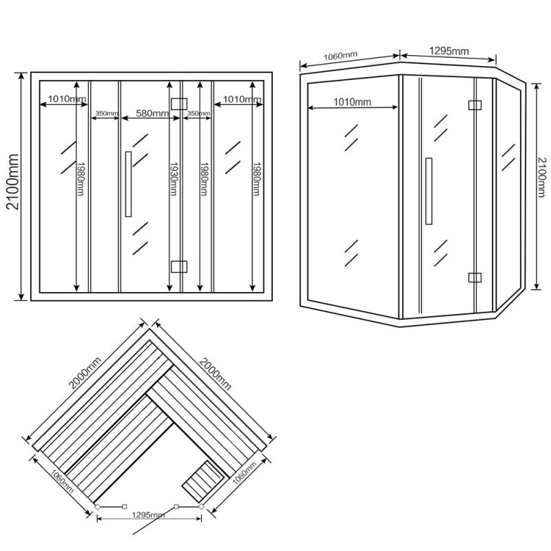 6. Bild von Traditionelle Sauna Skyline XL BIG