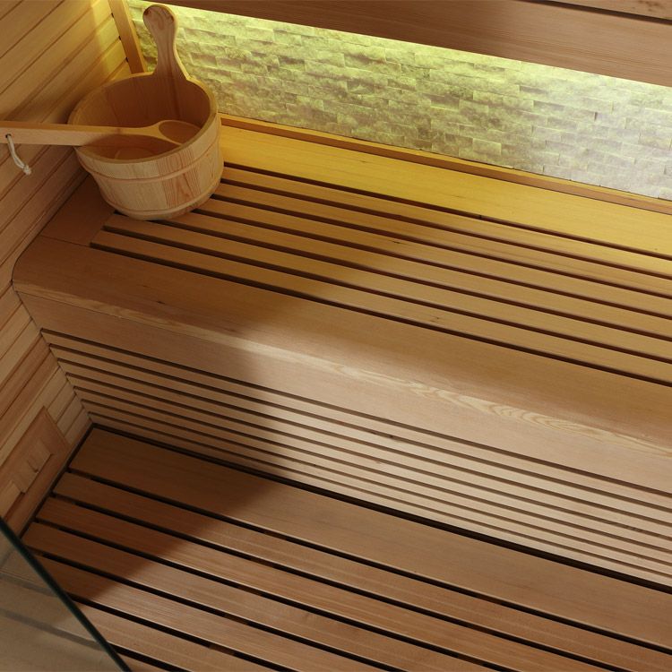 Kombisauna B1103A Hemlock 180x105 4.5kW TheWall Bi-O