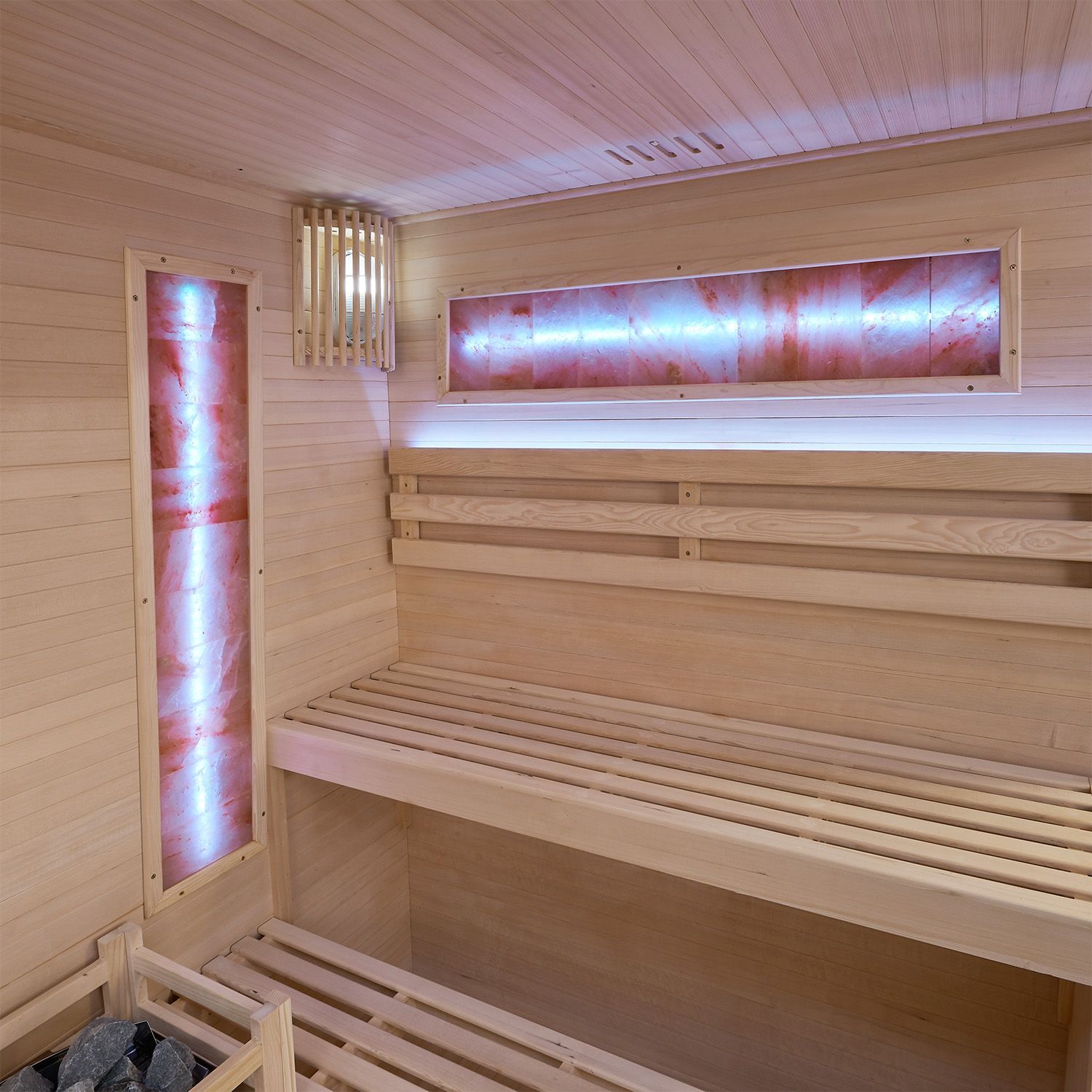Innensauna Vantaa 150 mit Salzsteinen