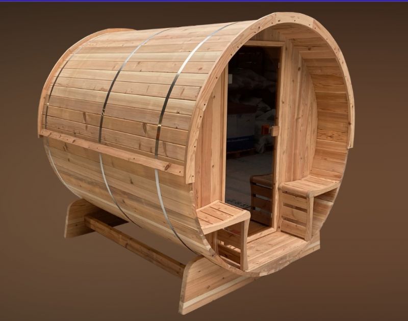 Bild von Fasssauna Traditionell TR-170 für 4 Personen